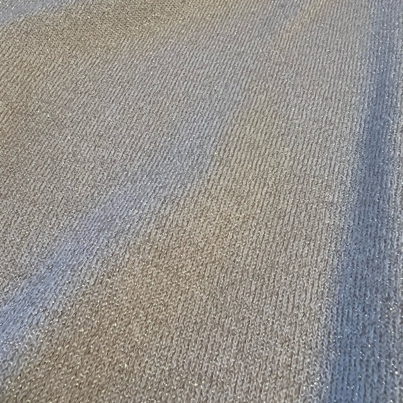 Vintage Bon Worth Metallic Gold Mockneck Short Sleeve Sweater - Picture 6 of 11